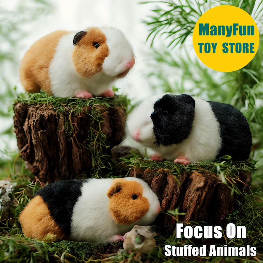 

Guinea Pig Plush Toy Realistic Cavy Plushie Lifelike Hamster Stuffed Animal Chinchilla Simulation Doll Kawaii Toy Gifts