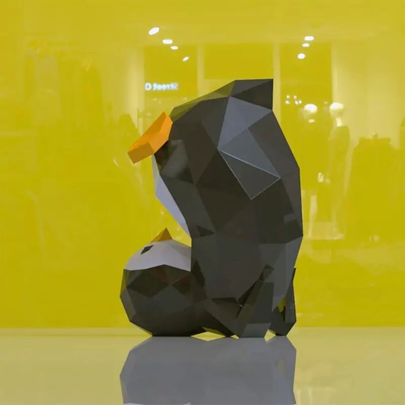 30 ซม.เพนกวินกระดาษน่ารักสัตว์ DIY Papercraft 3D Handmade Origami เครื่องประดับตกแต่งโต๊ะสร้างสรรค์ของเล่นเพื่อการศึกษา