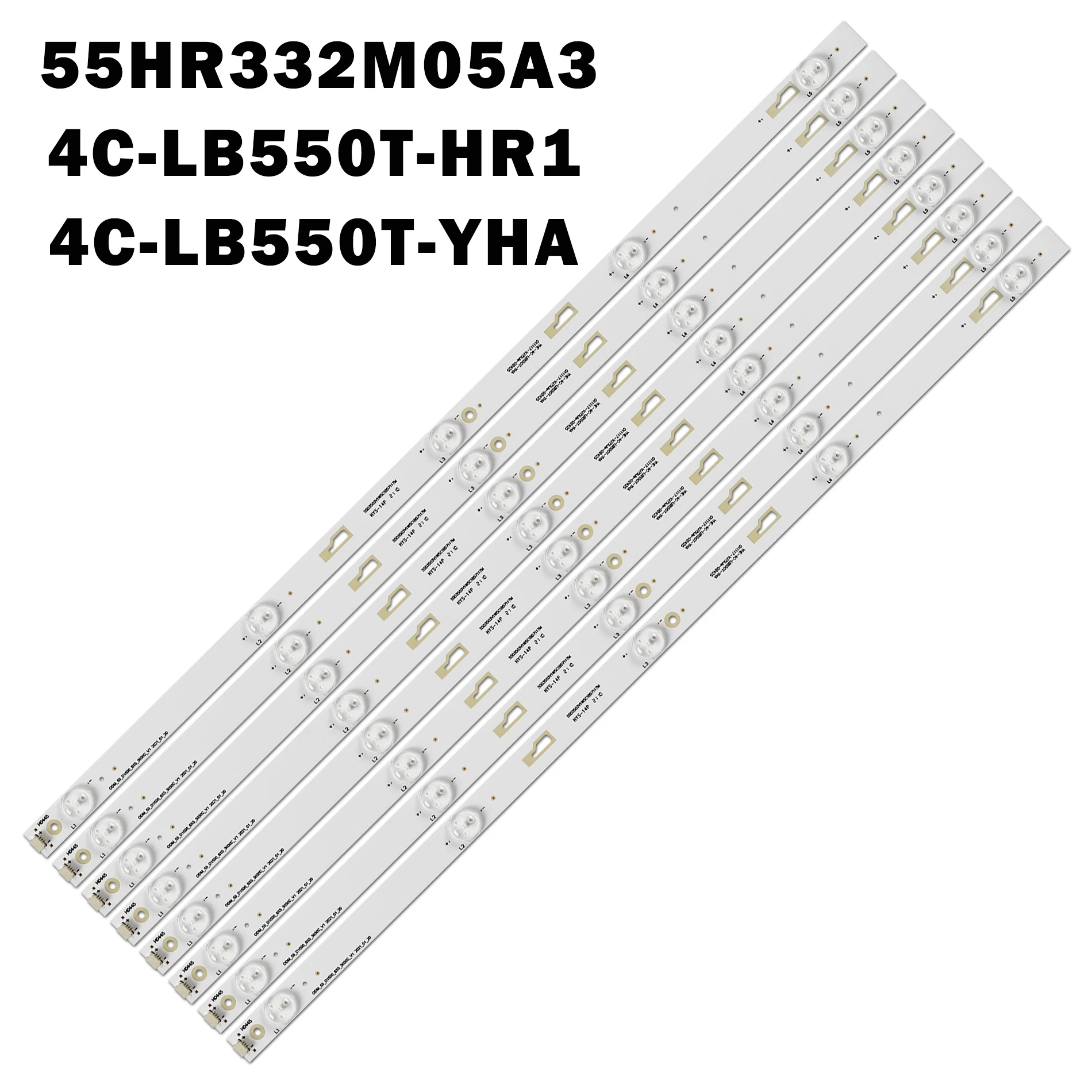 

5kits 40pcs LED Backlight Strip 55D1600 YHF YHE YHB-4C-LB550T-YHA 4C-LB550T-HR1 RF-BD550E30-0501S-01 55FB3103 006-P1K3486A