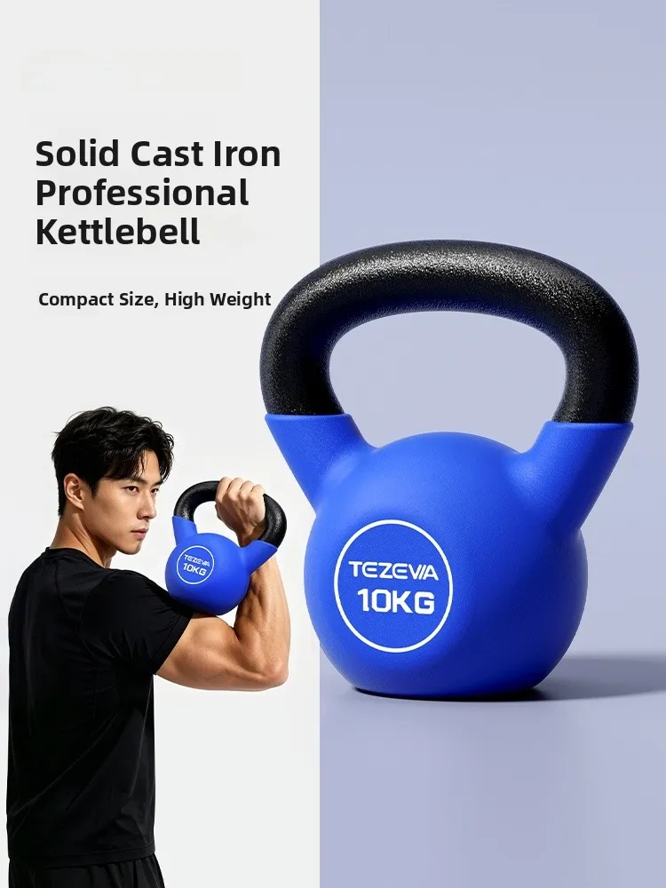 Kettlebell de Ferro Fundido Tiezha para Fitness Masculino em Casa, Haltere de Pequeno Volume 20kg, Kettlebell Profissional Resistente 10kg