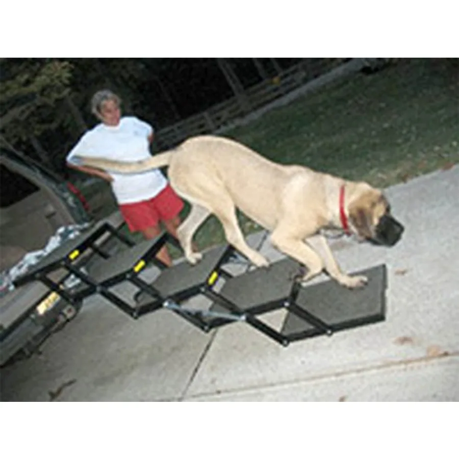 

Pet Loader XL 18 Platform USA ABS 5-Step Portable Folding Dog Steps Made in USA Carpeted Great for Giant Breeds All Dogs Add or