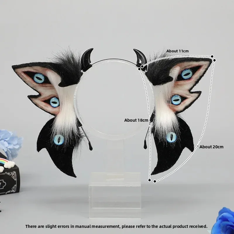 Cartoon Plush Animal Ears Headband Costume Headpieces Hair Decoration Cosplay Accessory for Women and Girls