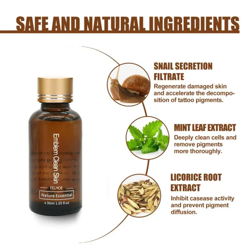 Extratos de plantas naturais sem complicações, ingredientes naturais, extratos de plantas naturais, arte corporal, remoção de pintura, creme de remoção de tatuagem suave