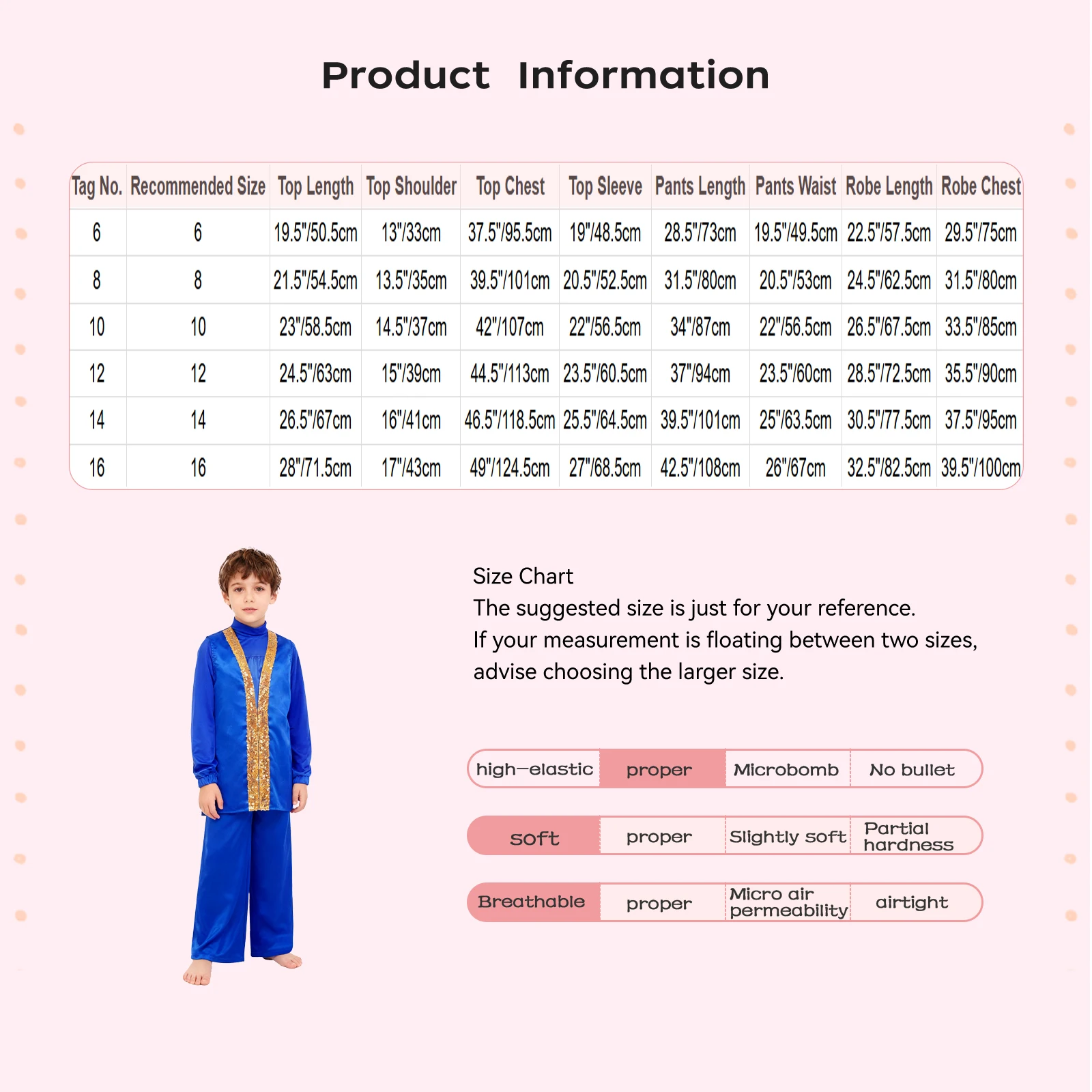 Trajes de adoración litúrgica para baile de alabanza para chico, conjunto lírico para niños, Top de satén con cremallera de manga larga, bata y pantalones divididos en los lados sin mangas