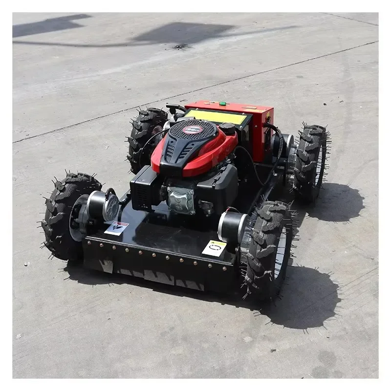 Remote Control Lawn Mower Arduino Mini Crawler Gas Powered Petrol Used Push Walk Behind Hill Mower Brush Cutter