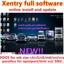 2023.12 Xentry DAS Diagnostic Software for Mersedes Benz xentry full software install for MB STAR sd C4/C5/C6 openport software