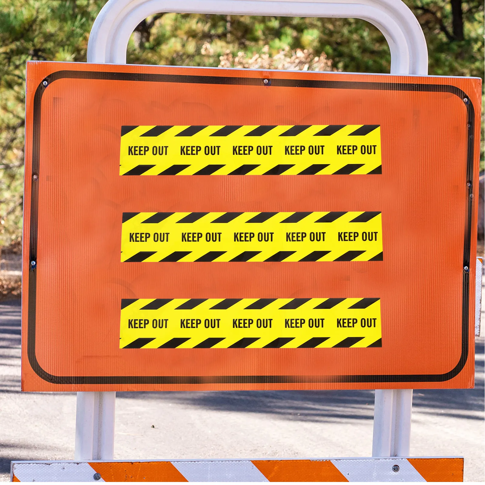 Caution Tape Industrial Grade Self Adhesive Warning Safety Marking for Road Work Equipment and Floors
