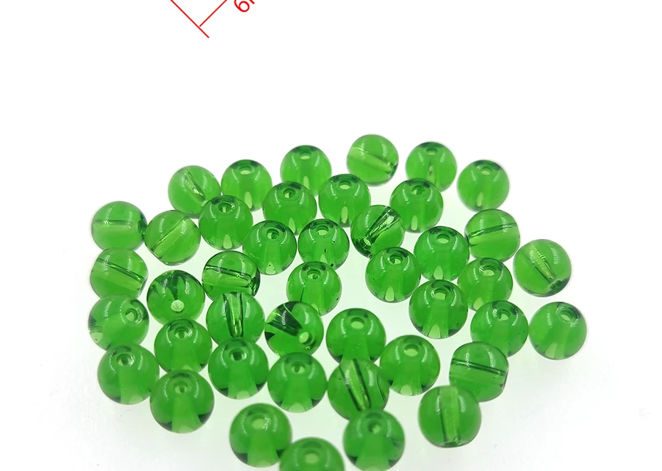 50-teiliges Set Angelstopper Runde Messingperlen Glasperlen 8mm 6mm Köder-Zubehör Karpfenangel-Ausrüstung – Detail 6