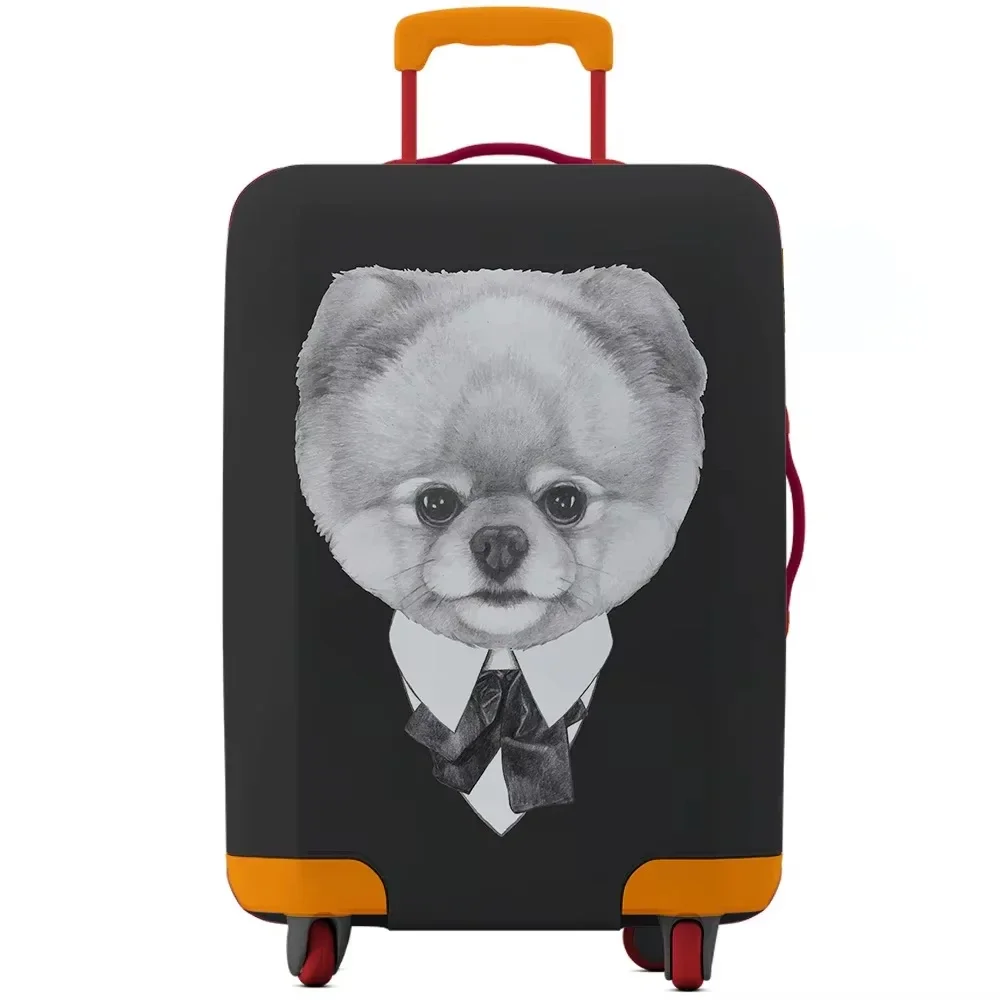 Sketch Gentleman Fox Print Luggage Cover Elastic Suitcase Protector Dustproof Anti Scratch Travel