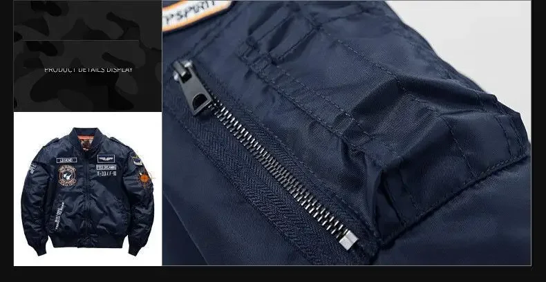 Winter Hip Hop Thick Warm Jacket Men High Quality Military Motorcycle Ma-1 Aviator Pilot Coats Male Baseball Bomber Jacket 24 S9ee5cc2e0bb3475596539b132f18b5c6V