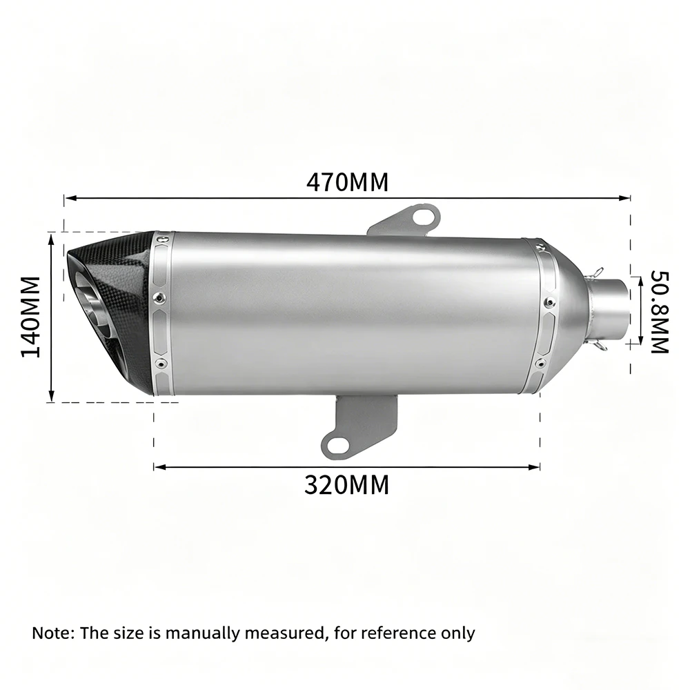 For Forza300 Forza High - Efficiency Line Exhaust Muffler Gen1 Gen2 2018-2020 for Honda Forza350 NSS350 ADV350 2021-2024
