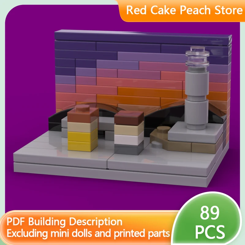 

Популярный конструктор MOC «Микросцены из фильмов», модульные технологичные детали, подарки для детей на праздники, набор для сборки игрушек