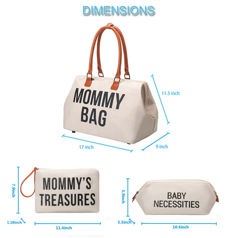 Five-piece Travel Mommy Bag Portable Maternity Bag Large-capacity Mother And Baby Diaper Bag Stroller Organizer Pregnant Package