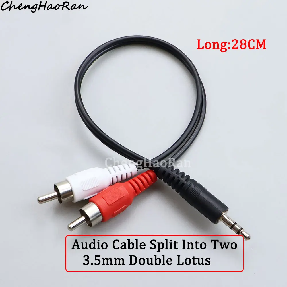 1 Stück 3,5 mm Klinke männlich weiblich auf 2 Cinch-Stereo-Audiokabel Konverter-Adapterkabel TV AV-Konverter-Verbindungsleitung