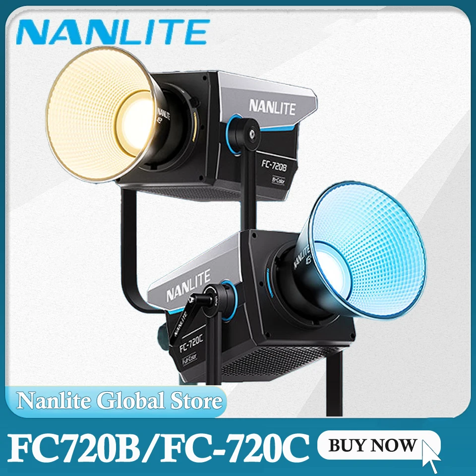 

Nanlite FC-720B FC-720C Bowens Mount Video COB Fill Lighting Smart APP Control Bi-color / RGB 2 Version Available for Filmmaking