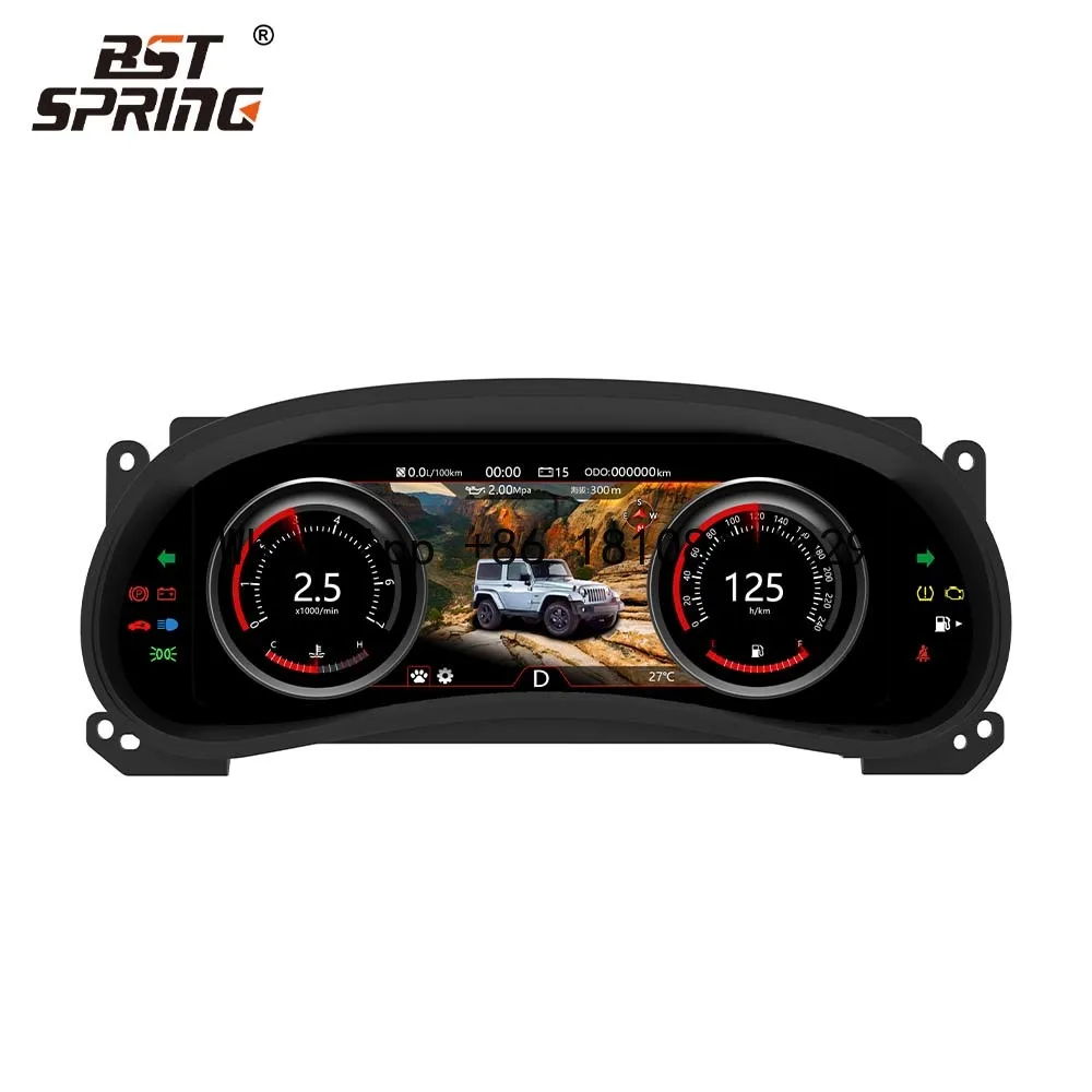 

12.3 inch HD Blue Screen LCD Digital Speedometer For JEEP Wrangler 2011-2017 Car Dashboard Auto Meter