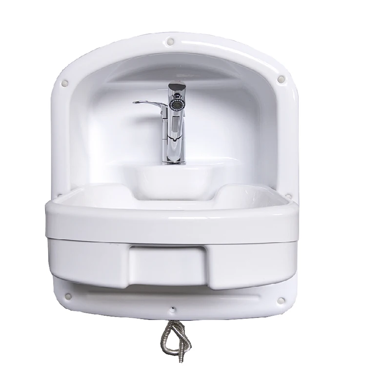 RV Acrylic Folding Sink Best Quality Caravan Bath Accessories Built-in Foldable Motor Home Wash Basin