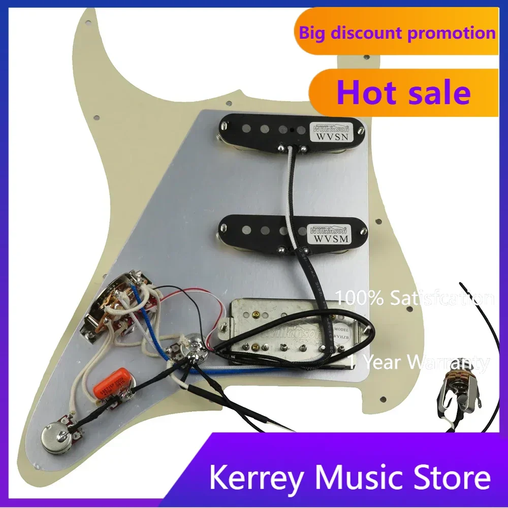 

7 Way Type Fully Loaded Guitar Pickup Prewired Pickguard Pickup SSH Wilkinson Single Coil Humbucker Pickup for Guitars