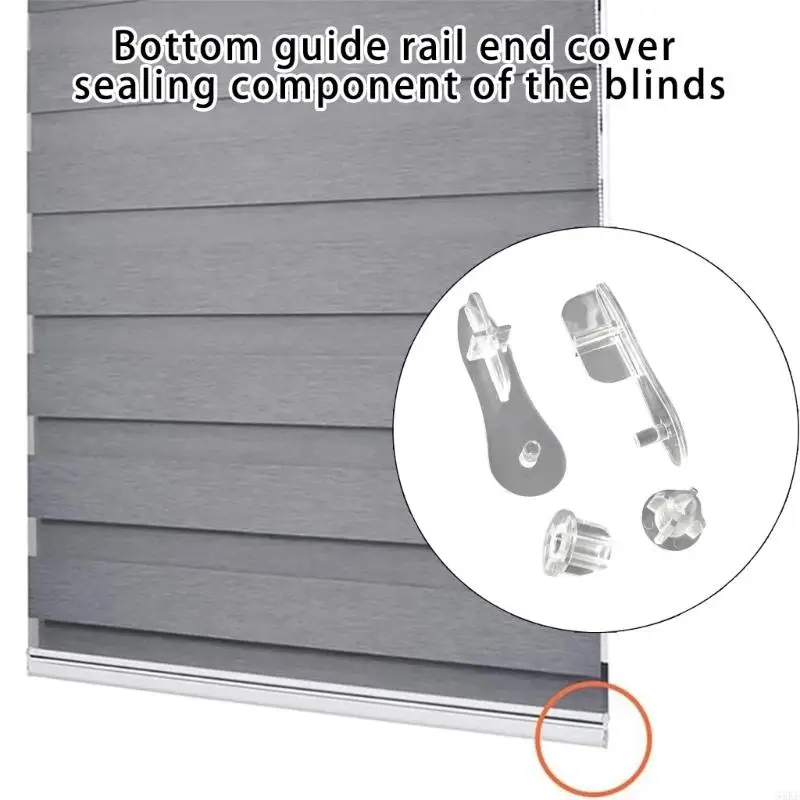 Bottom End Plugs For Blinds Compatibility with Multiple Brands And Easy To Install Window Blind Bottom Cover 55KF