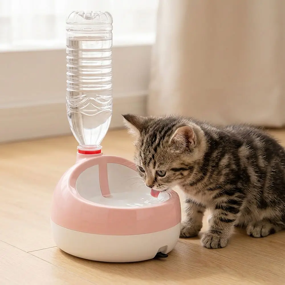 Splash-Proof Automatic Cat Water Dispenser Leak Proof Anti Overturning Gravity Pet Drinking Station Non-Slip Thread Interface