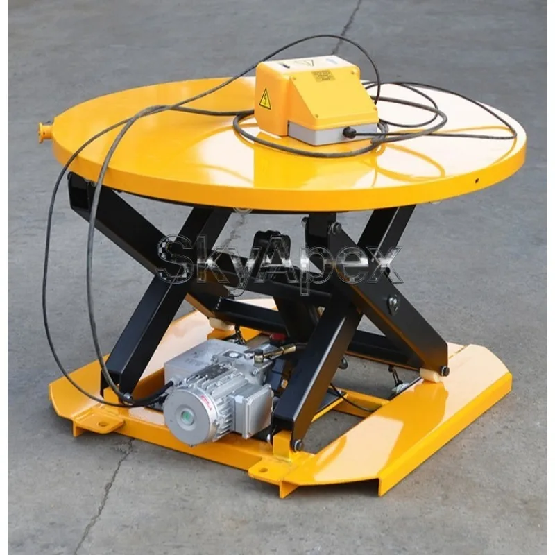 360° Rotating Electric Hydraulic Lift Stage Round Table Lifting Platform Turntable Lift for Performance Exhibition Stage Use