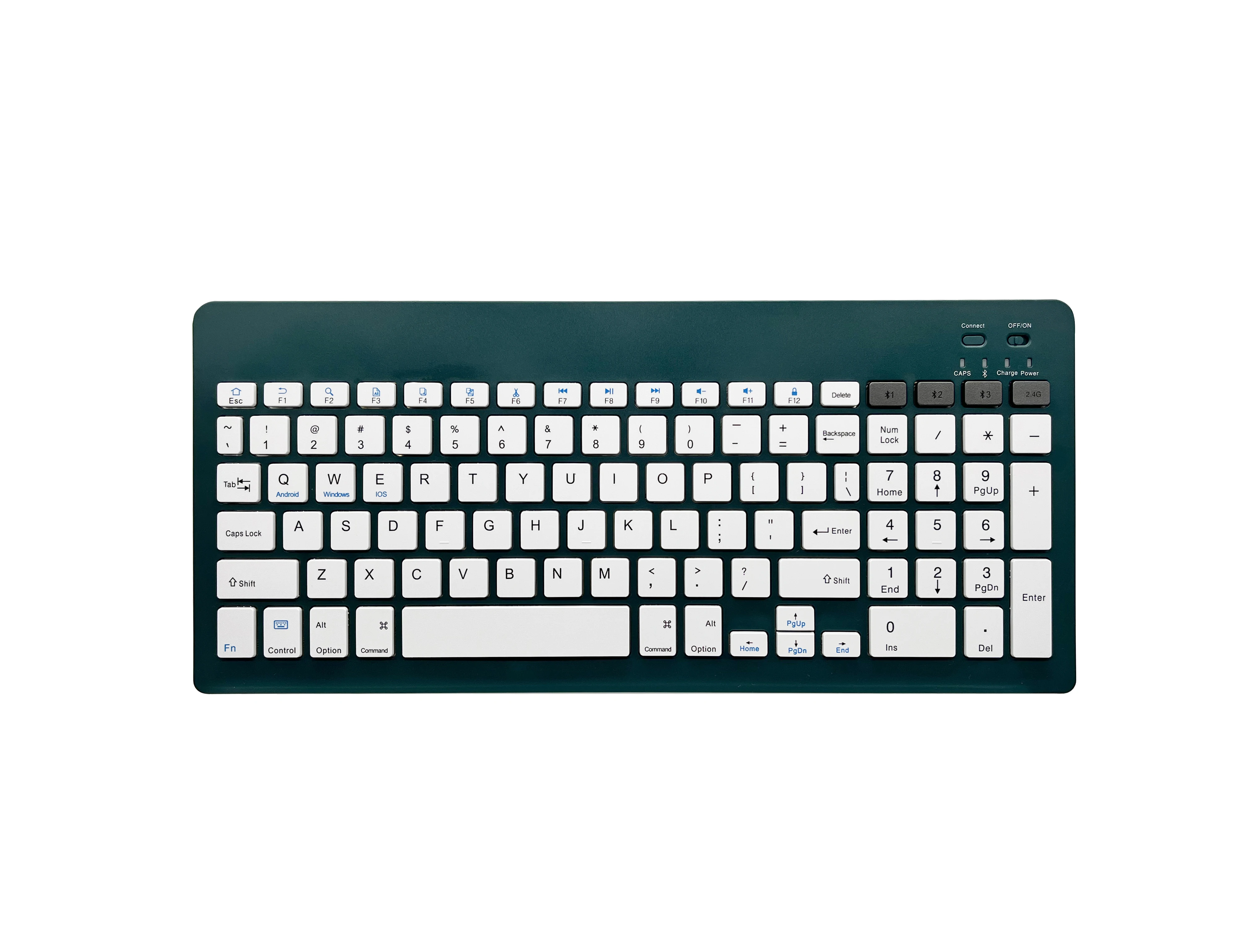 99-key Mini Dual Mode 2.4g BT Keyboard Portable 2.4g&BT Keyboard for  Tablet PC Smart Phone