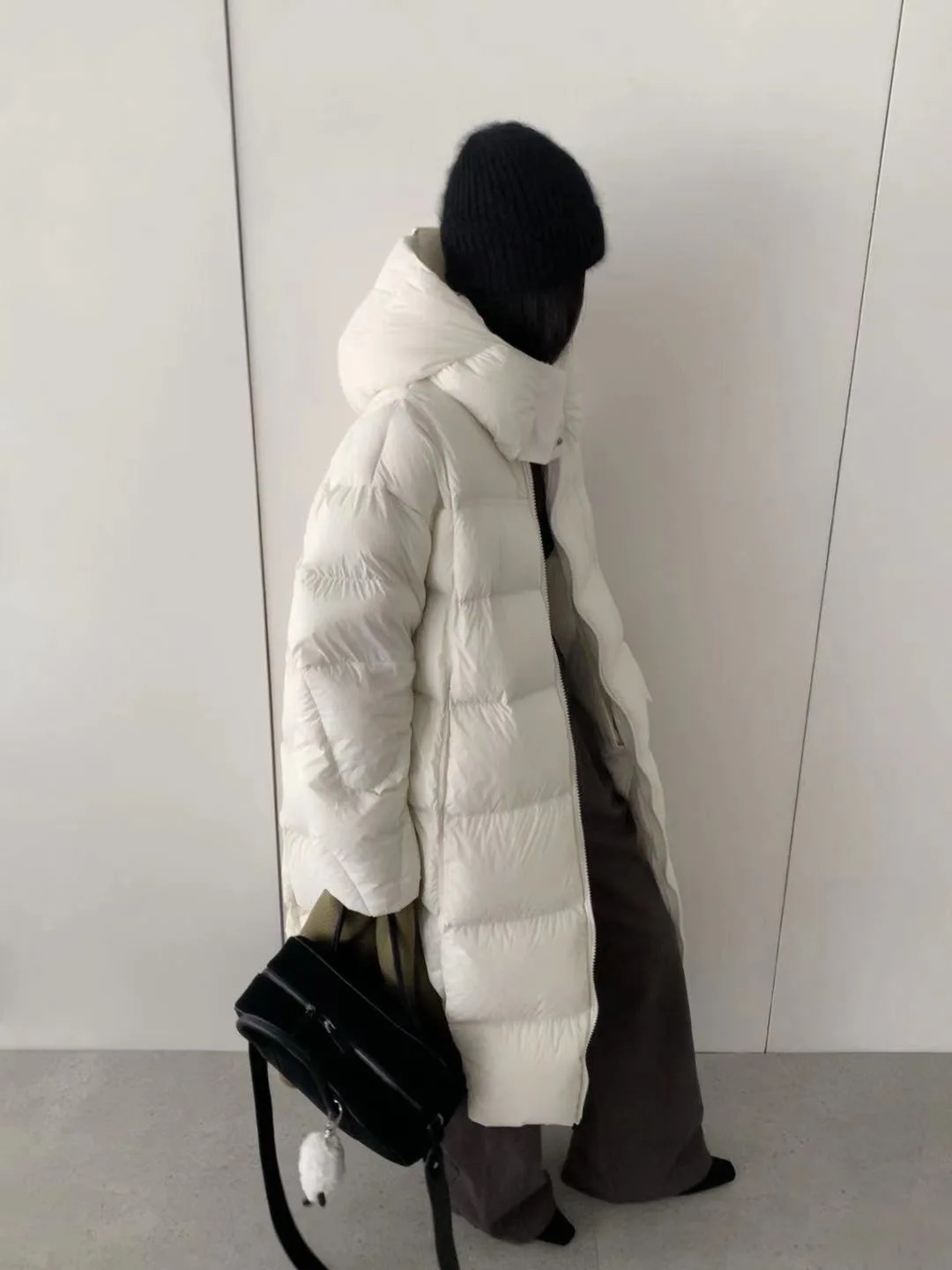 

Зимний пуховик до колена с капюшоном, женский пуховик на белом утином пуху, теплая парка, длинная верхняя одежда, женские утепленные пушистые куртки на молнии