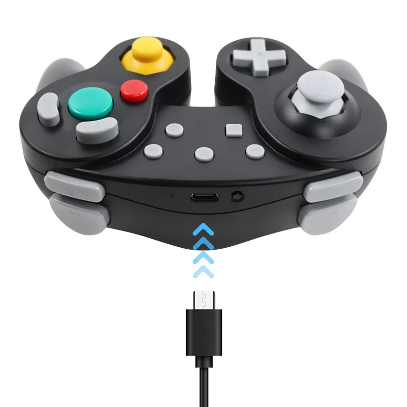 Bluetooth-Compatible Gamecube Controller For NS Switch 2/Switch Console Gamepad For Steam/Andriod/PC Joystick with Turbo Functio