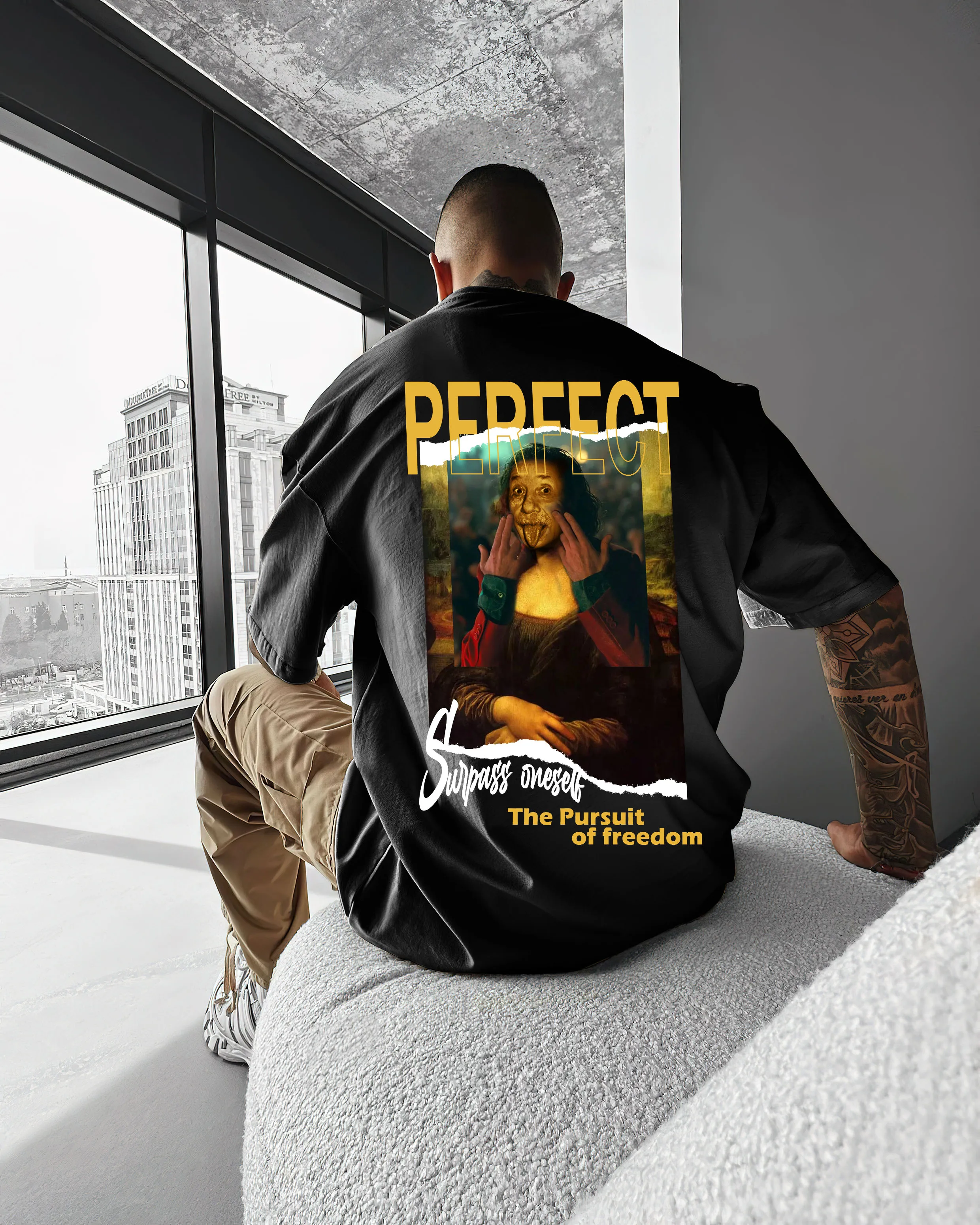 Men's Oversized Meme T-shirt 
