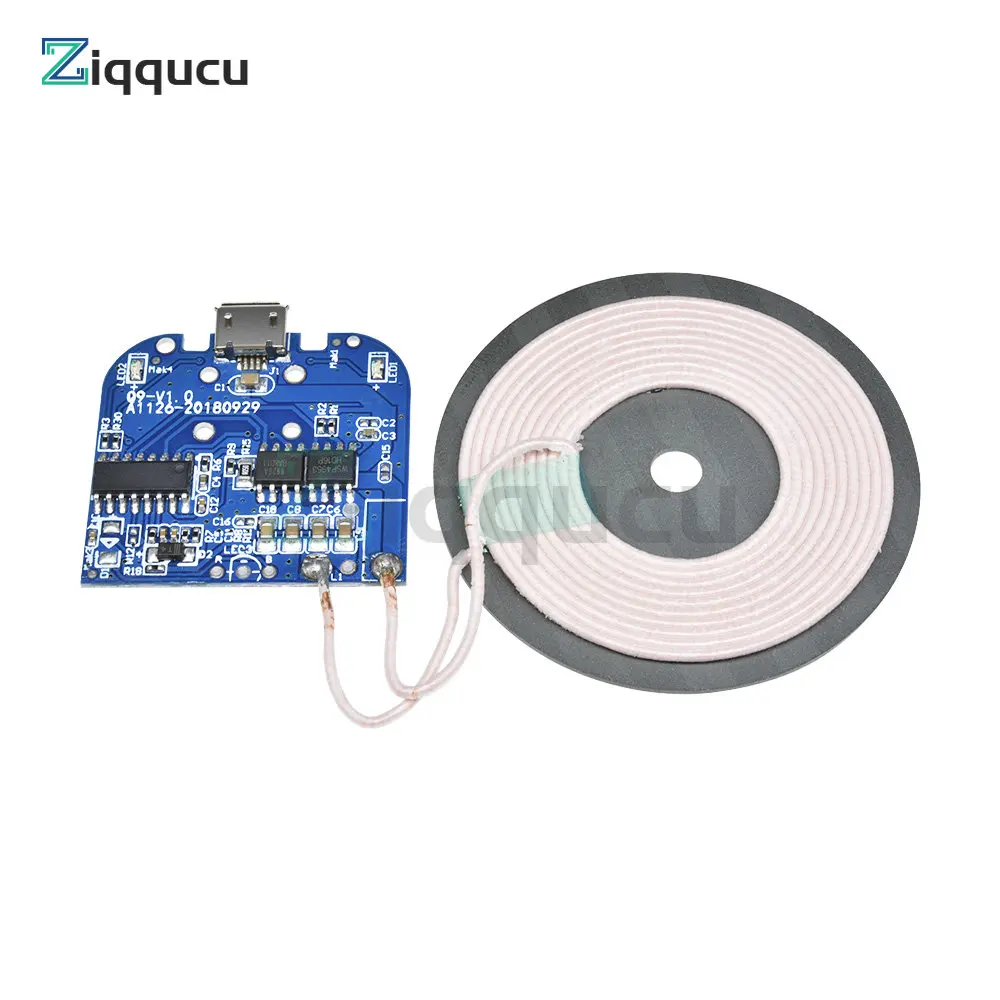 3PCS Wireless Charging Standard Receiver Charger Module For Micro USB Mobile Phone Charger Board DC 5V 2A 10W Electronic DiY