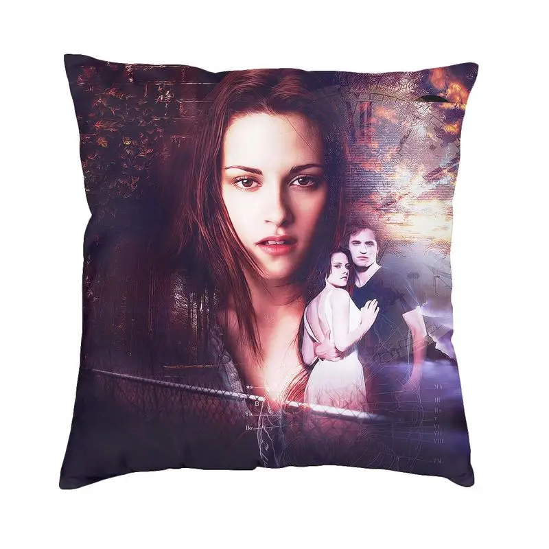 Cool The Twilight Saga Square Throw Pillow Cover Home Decor 3D Two Side Print Vampire Fantasy Film Cushion Cover for Car