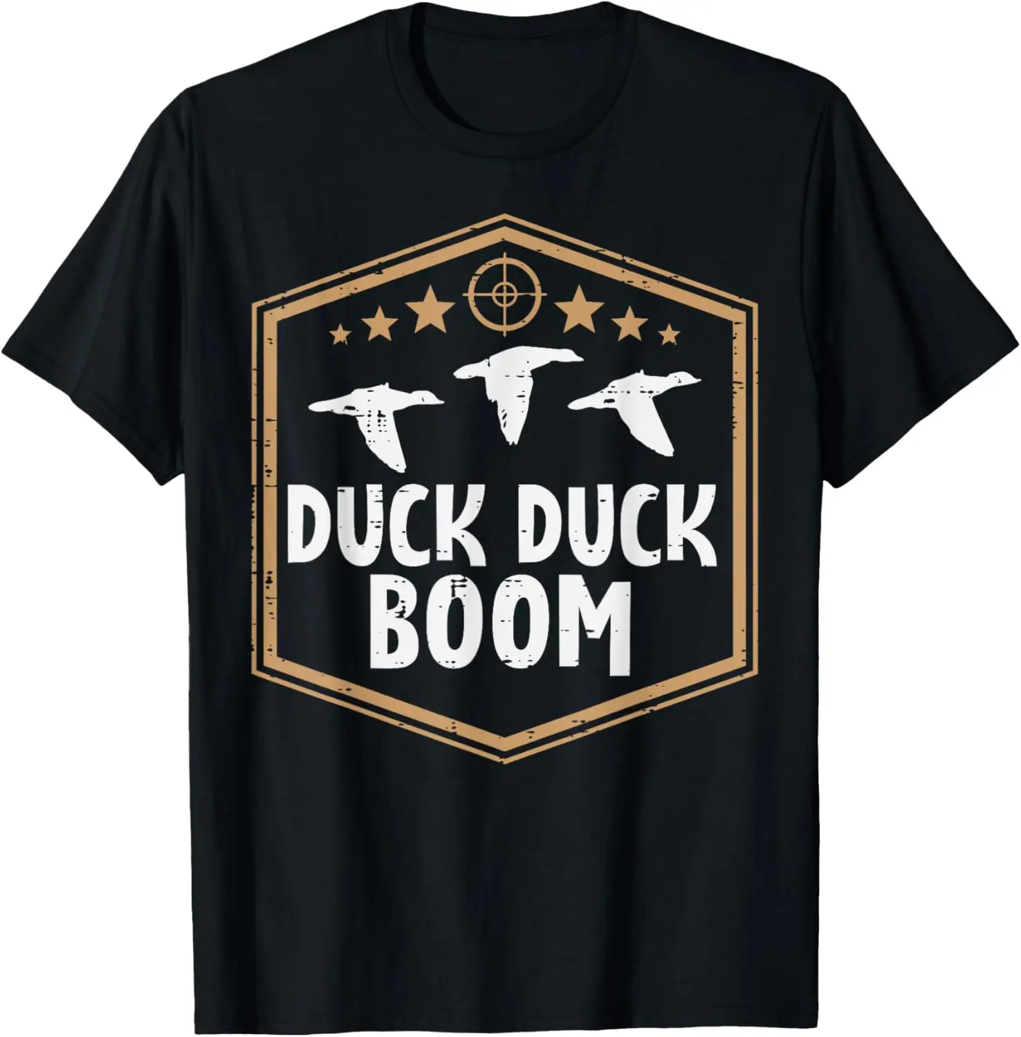 

Duck Boom Waterfowl Hunting Funny Hunter Men Women Kids T-Shirt