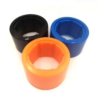 أسود برتقالي 70 مللي متر 90 مللي متر لوح تزلج كهربائي محور المحرك PU الإطارات الجلد بشكل منفصل قابل للإزالة استبدال لوح تزلُّج الملحقات