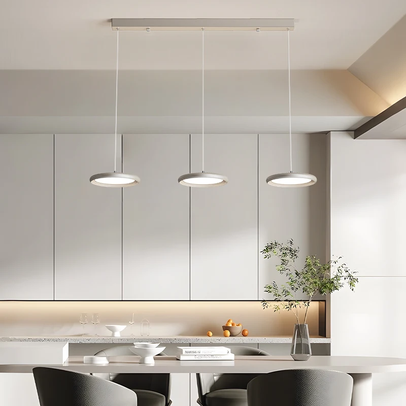 Full Spectrum Retro Pendant Lamps Walnut Restaurant Lamp Antique Atmosphere Dining Table Bar Counter Three Headed Pendant Lamp
