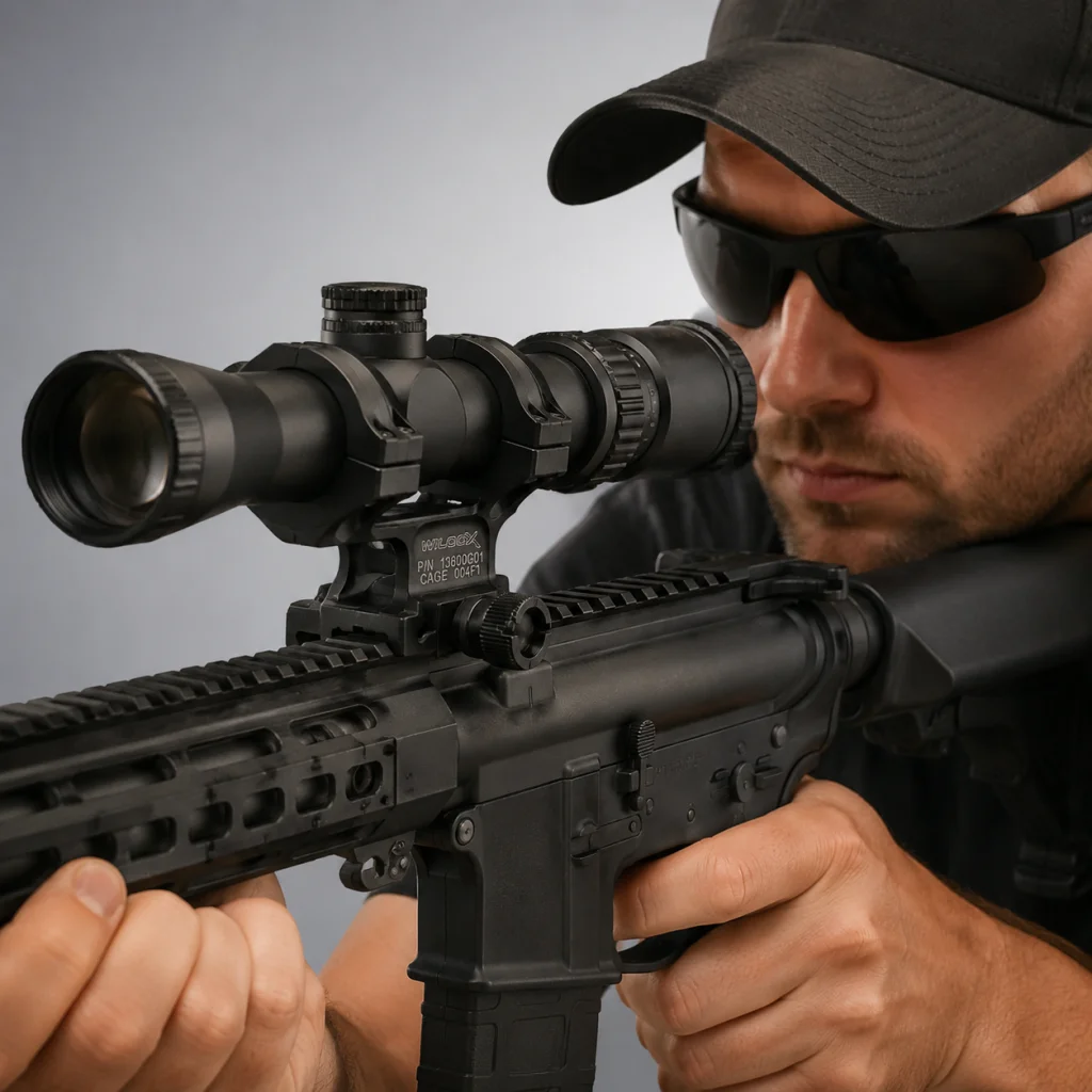 Tactical MK18 Mount 30mm Ring Scope Mount Comp M2/M3 Mounting Base Flashlight Laser Sight Adapter view 6