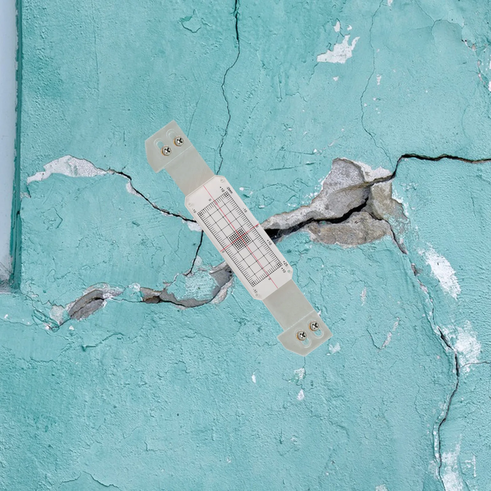 

1 set 1 Set Crack Monitoring Device Crack Width Scale Ruler For Construction Wall Measurement Portable Measuring Tool Instrument