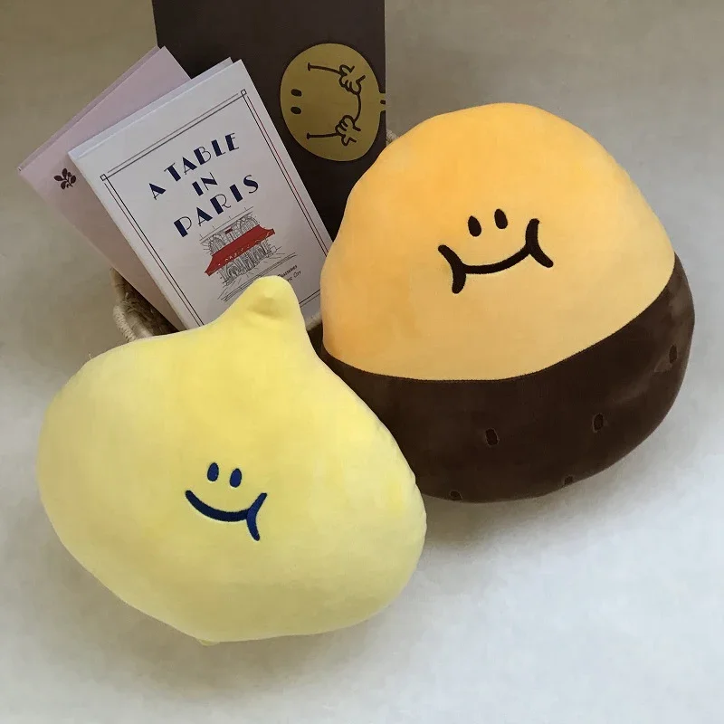 Lemon Sweet Potato Emoticon Pack Plush Pillow Sofa Cushion Sad Potato Film Television Characters Plush Warmer Kids Girls