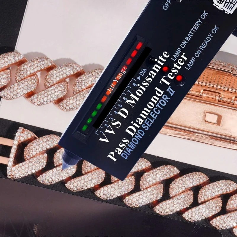 Luxurious 22mm Bubble VVS Full - Streetwear Brand Jewelry 评论和价格