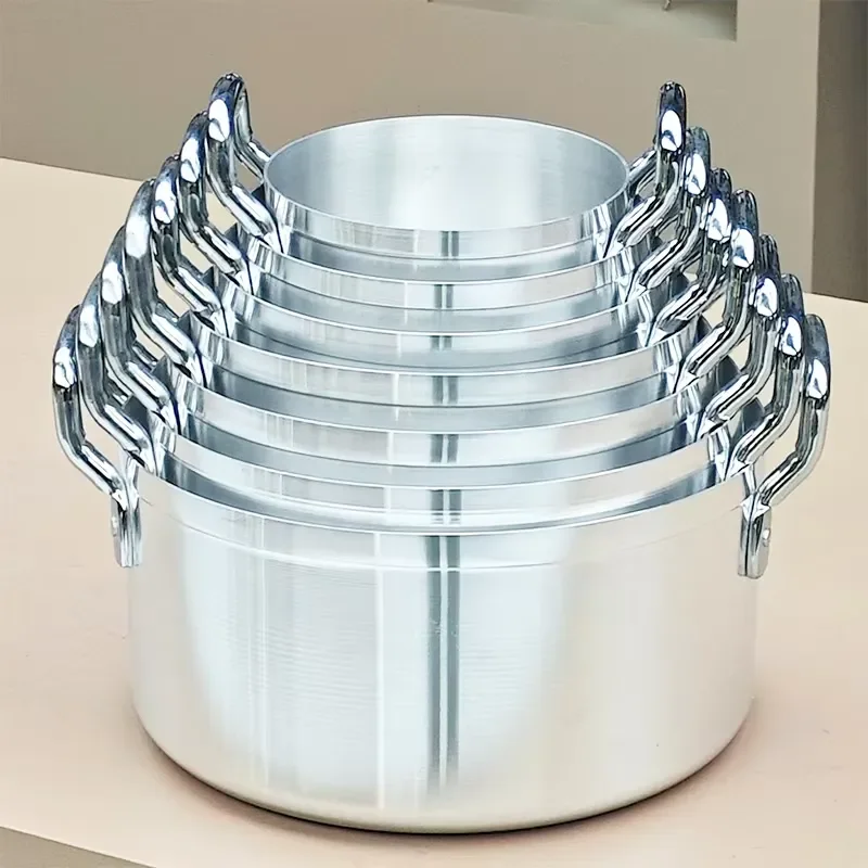 Wholesale Aluminum Kitchenware Set Soup Pot Thickened Cookware Set Hot Sale Soup Pot 14 Pieces Juego De Ollas Casserole