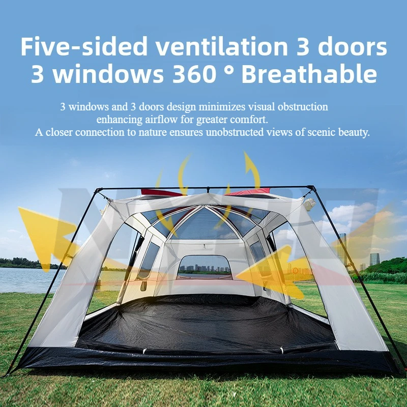 

Popular 2024 Outdoor Tents Camping Tent Outdoor Items Waterproof 4 Season 8 10 Person Folding Tent Hiking Equipment