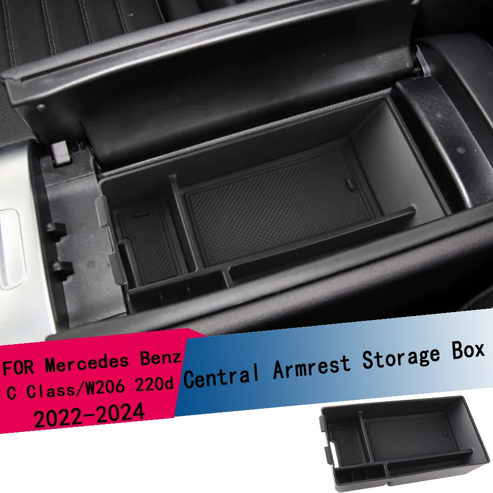 

Органайзер-лоток для хранения в подлокотнике, центральной консоли, контейнер для Mercedes-Benz C-класса W206 2022 2023 2024
