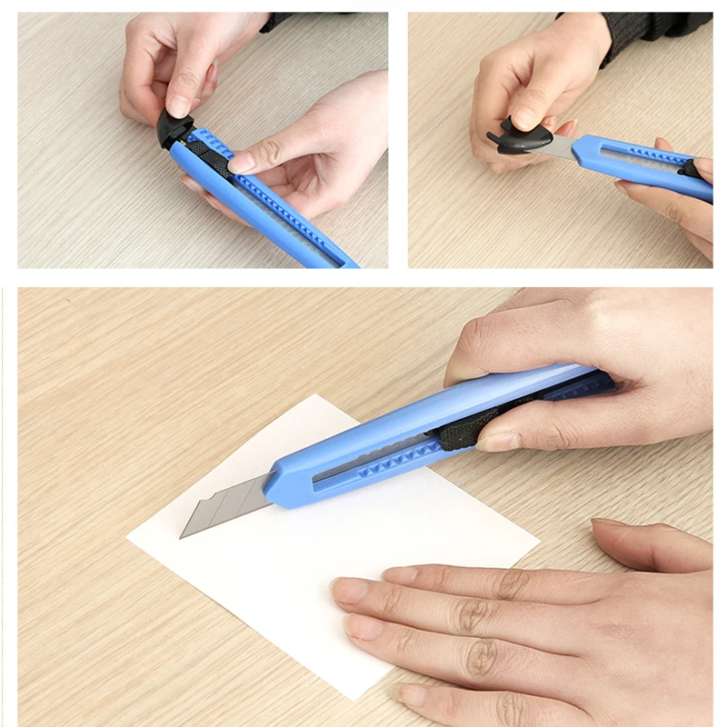 سكّين متعدّد الاستخدامات صندوق القاطع SK5 شفرة عرض 18 مللي متر قابل للسحب سكاكين متعدّد الاستخدامات لقطع الورق الكرتون مكتب الفن طالب لوازم #5
