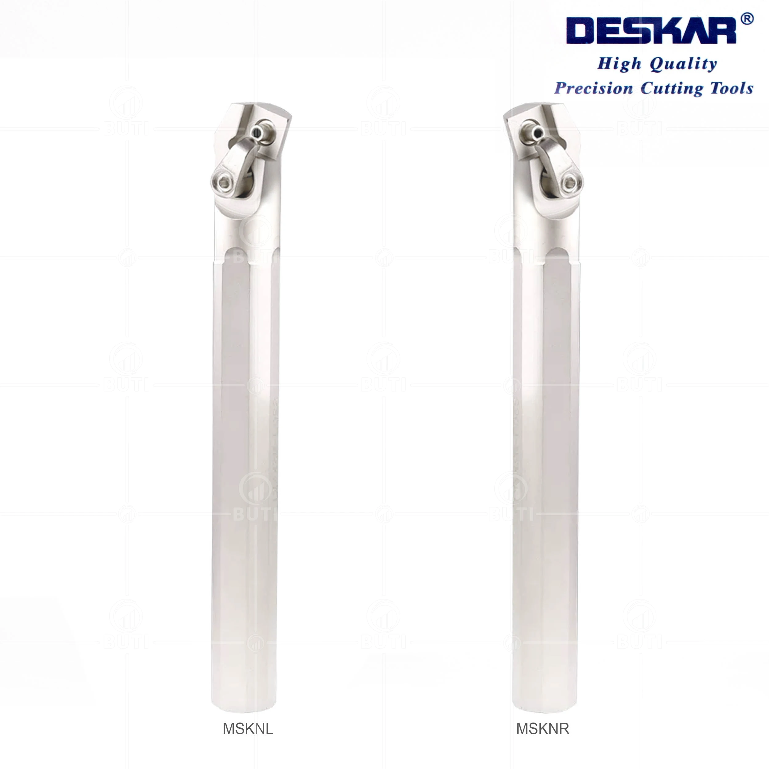 Deskar-portaherramientas blanco CNC 100% Original MSKNR/L, torno de Metal HSS, barra de perforación de torneado interno para inserto de corte de carburo SNMG12