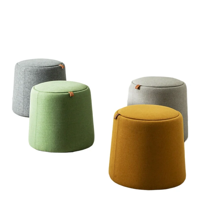 

home living room sofa stool, light luxury dirty clothes storage storage stool can sit in the living room