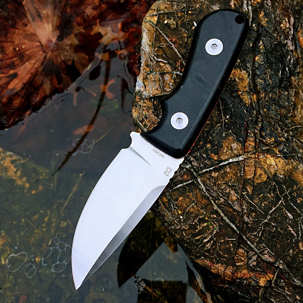 Watchman Knife WF201 Fixed Blade D2 Knives Straight Survival hunting knives Tactical Camping Tool