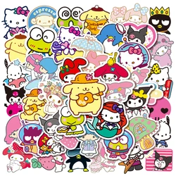 10/50pcs Sanrio Cartoon Kawaii meine Melodie Kuromi Aufkleber für Scrap booking Gepäck Laptop Koffer wasserdicht Aufkleber Aufkleber Spielzeug