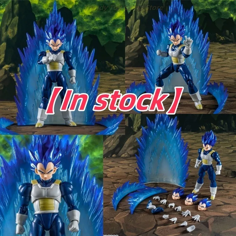 

【В наличии 】Dragon Ball Demoniacal Fit Dark Blue Vegeta Blue Hair 6 дюймов Анимационная модель Фигурка Коллекция игрушек Подарок