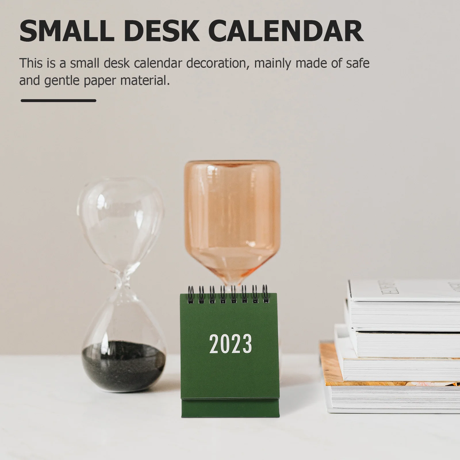 Mini Calendar Small Desk Clear Printed Pages Simple Design Office Home Hotel Planning Schedule Decor 2023