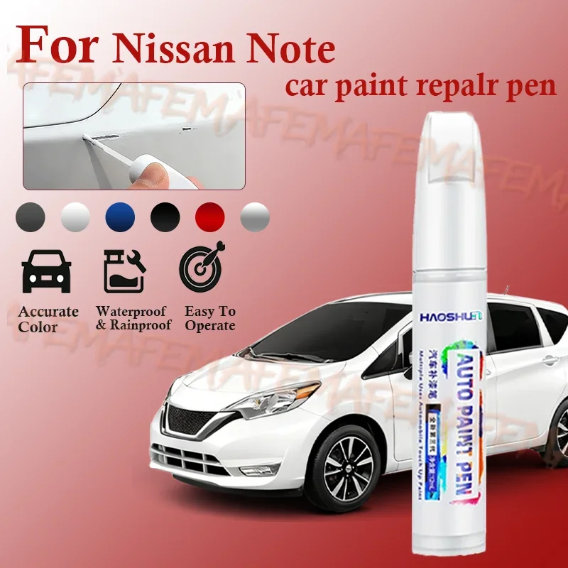 For Nissan Versa Note 2013-2025 E12 Paint Repair Pen Touch Up Scratch Remover DIY Auto Accessories Black White Gray Blue Red