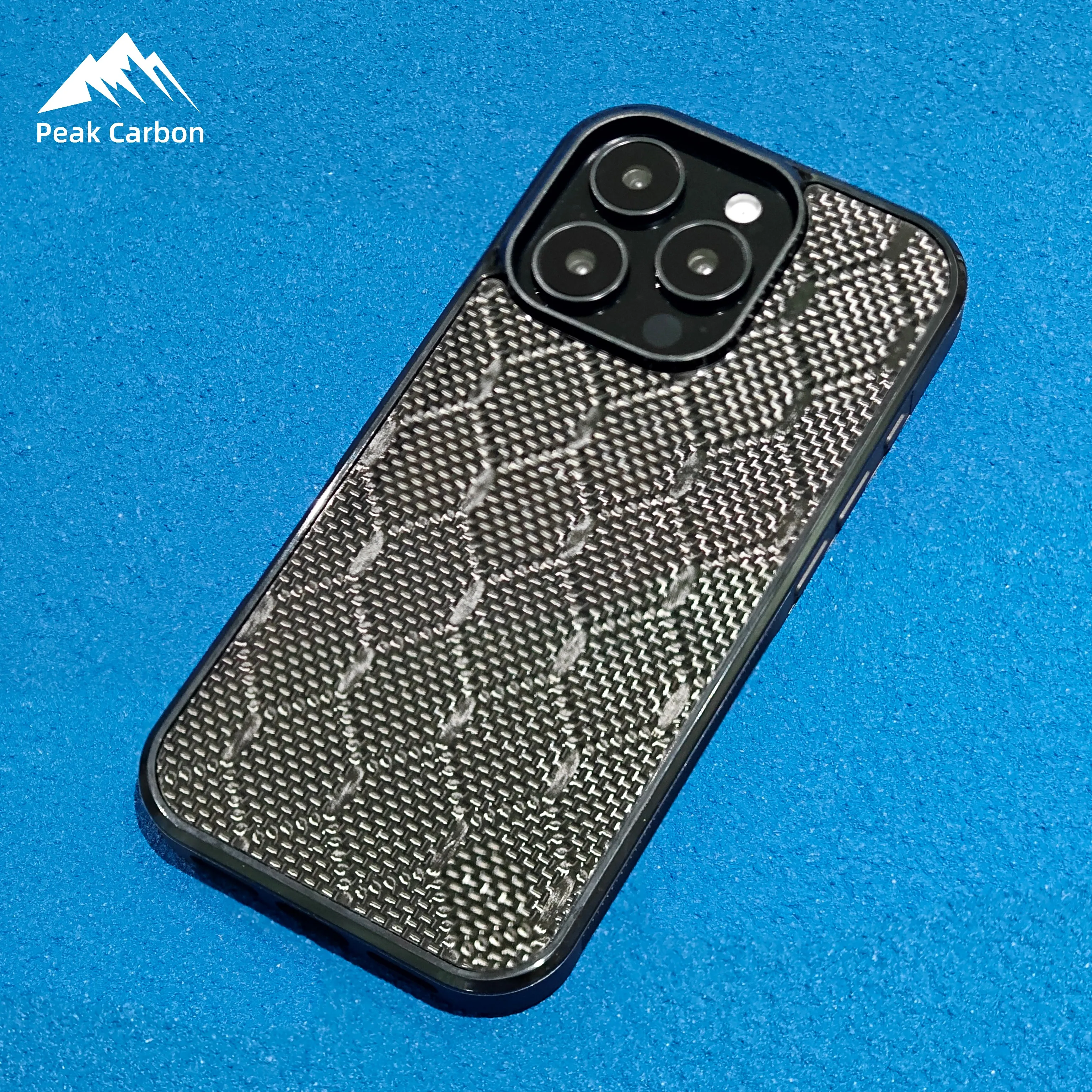 

Magnetic Honeycomb Woven Carbon Fiber Full Cover Case for iPhone 16 15 14 13 12 11 Pro Max Works with Magsafe Wireless Charger